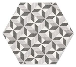 Hexagon Klinker Vintage Mix Flerfärgad 25x22 cm