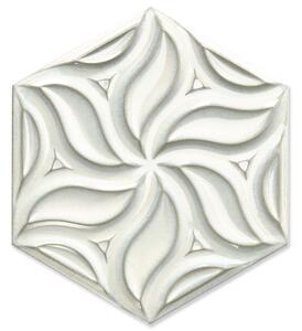Hexagon Kakel Ivy Vit Blank 25x51 cm