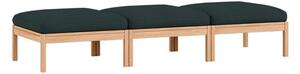 MOEBE - 3 Seater Daybed - ​​The MOEBE Modular Sofa - Daybed - Autumn 971 / Oak - H43 x W219 x D73 cm