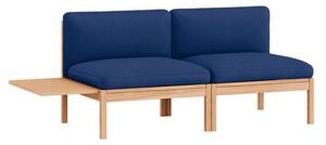 MOEBE - 2 Seater Sofa with 1 Side Table - ​​The MOEBE Modular Sofa - Modulär soffa - Field 763 / Oak - H73 x W183 x D73 cm