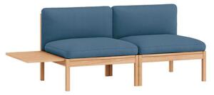 MOEBE - 2 Seater Sofa with 1 Side Table - ​​The MOEBE Modular Sofa - Modulär soffa - Field 733 / Oak - H73 x W183 x D73 cm