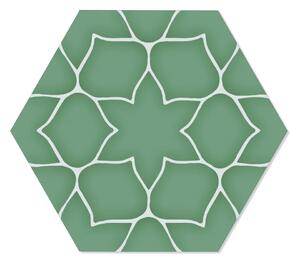 Hexagon Klinker Kerala Turkos Matt-Satin 29x33 cm