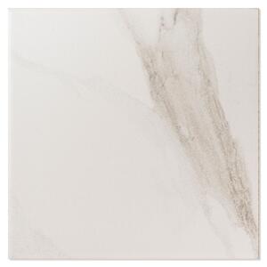 Pissano Dekor Marmor Klinker Viktoriano Vit Matt 8x8 cm