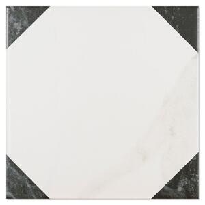 Pissano Marmor Klinker Viktoriano Oktagono Vit Matt 15x15 cm
