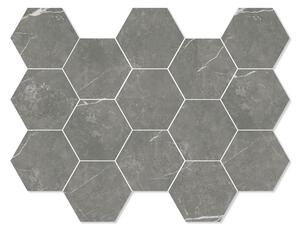 Marmor Mosaik Klinker Prestige Mörkgrå Polerad 33x23 cm