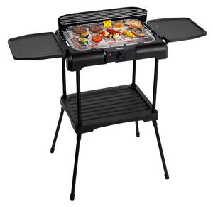 El-grill på avtagbart stativ med Sidobord
