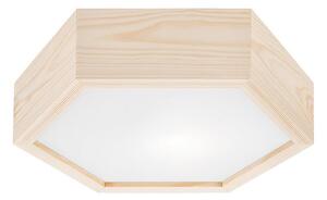 Taklampa HEX NATURAL 1xE27/60W/230V d. 32 cm tall