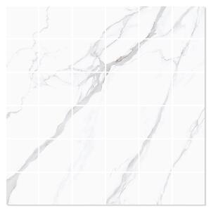 Marmor Mosaik Klinker Marmo Bianco Vit Matt 30x30