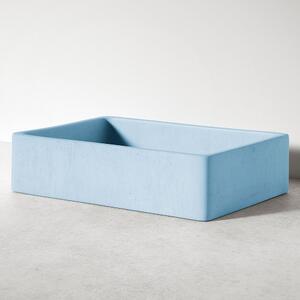 Sira Handgjorda Cement Tvättställ Oasis Ljusblå Matt 48 cm