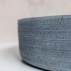 Sira Handgjorda Cement Tvättställ Geyser Mörkgrå Matt 35 cm