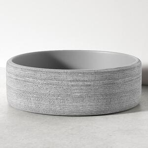 Handgjorda Cement Tvättställ Geyser Grå Matt 35 cm