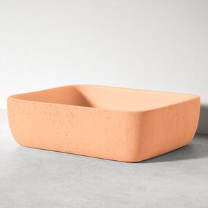 Handgjorda Cement Tvättställ Cala Orange Matt 50 cm
