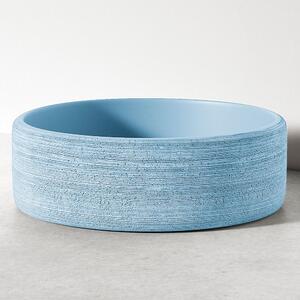 Sira Handgjorda Cement Tvättställ Geyser Ljusblå Matt 35 cm