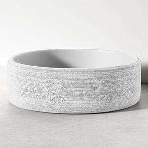 Sira Handgjorda Cement Tvättställ Geyser Vit Matt 35 cm