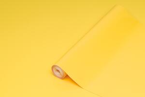 Ensfarvet folie-Citron-1 meter-Blank-45 cm