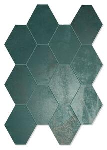 Unicomstarker Hexagon Klinker Oxid Emerald Matt 25x34 cm