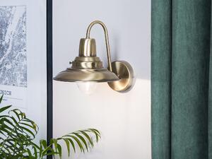 Vägglampa Mässing Metall Lampa Klassisk Vintage Stil Beliani