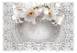 Fototapet - Lilies and Ornaments - 250x175