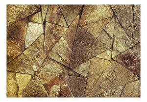Fototapet - Pavement Tiles (Golden) - 100x70