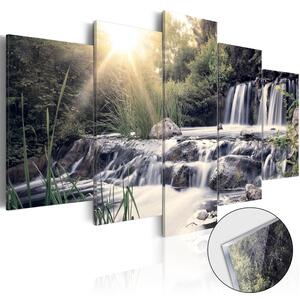 Tavla i akrylglas - Waterfall of Dreams - 100x50
