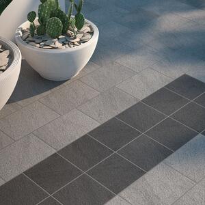 Utomhus Klinker Gesso Mörkgrå Matt 20x20 cm Tjocklek 20 mm