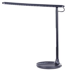 Skrivbord LED Lampa Metall Aluminium Svart med Bas Dubbel Dimning Touch-knapp Ljus Kontor Arbetsrum Modern Beliani