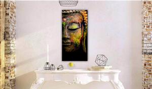 Canvas Tavla - Buddha's Face - 40x80