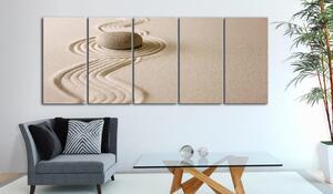 Canvas Tavla - Zen: Sand and Stone - 225x90