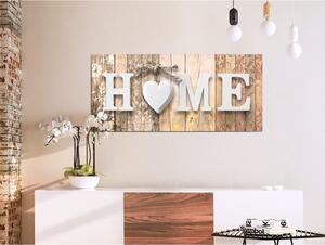 Canvas Tavla - Smell of Home Beige Wide - 100x45