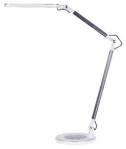 Skrivbord LED Lampa Metall Aluminium Silver med Bas Dubbel Dimning Touch-knapp Ljus Kontor Arbetsrum Modern Beliani