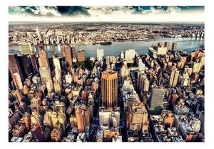 Fototapet - Bird's Eye View of New York - 100x70