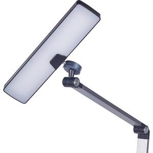 Skrivbordslampa LED Metall Aluminium Svart Steglös Dimning Touch-knapp Trådlös Laddare Ljus Kontor Arbetsrum Modern Beliani