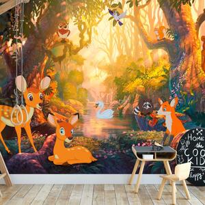 Fototapet - Animals in the Forest - 350x245