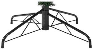 Konstgjord julgran Vit PVC Metallbas 240 cm Snöiga Frostat Grenar Skandinavisk Stil Beliani