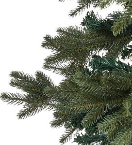 Konstgjord julgran Grön PVC Metallbas 240 cm Traditionell stil Festlig inredning Beliani