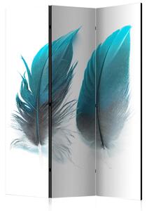 Rumsavdelare / Skärmvägg - Blue Feathers - 135x172