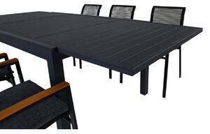 DALLAS MARBELLA Matbord 160/240x100 cm + 6 stolar | Utemöbler
