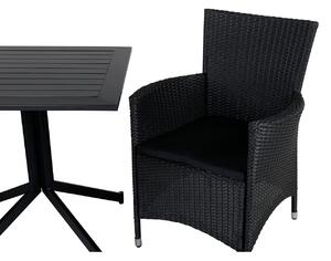KNICK WAY Matbord 70x70 cm + 2 stolar | Utemöbler