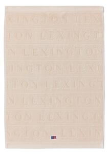 Lexington Velour Jacquard Logo Handduk 30x50 Beige