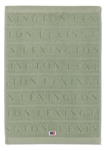 Lexington Velour Jacquard Logo Handduk 30x50 Grön