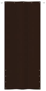 Balkongskärm brun 100x240 cm oxfordtyg