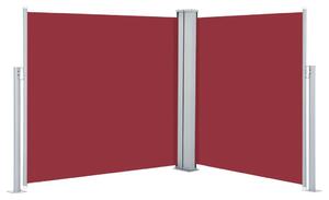 Infällbar sidomarkis 117x600 cm röd