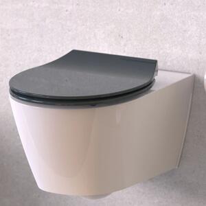 SCHÜTTE Toalettsits med mjuk stängning duroplast SLIM ANTHRAZIT
