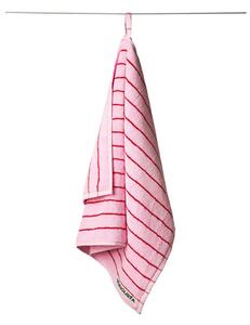 Bongusta - Naram Towels - Handduk - Baby Pink / Ski Patrol Red - 50 x 80 cm
