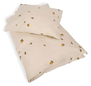 Konges Sløjd - JUNIOR BEDDING GOTS - Sängkläder för barn - LEMON - W100 x L140 cm & W40 x L45 cm