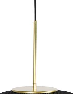 Design hängande lampa guld med svart 60 cm - Dobrado