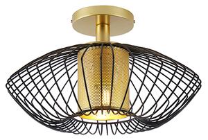 Design taklampa guld med svart - Dobrado