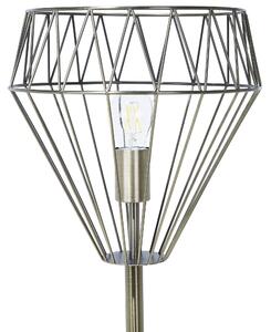 Modern Golvlampa av Metall med en Lampskärm av Mässing Beliani
