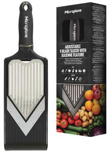 Microplane V-skärare/mandolin Slicer; 35.5x10.2x3.5 cm (LxBxH); Svart