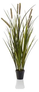 Emerald Konstväxt Cattails Grass i kruka 85 cm